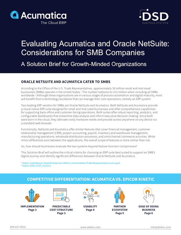 Acumatica vs NetSuite: ERP Comparison Guide